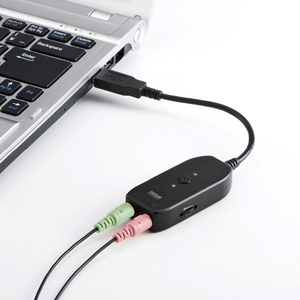 サンワサプライ USBオーディオ変換アダプタ MM-ADUSB3N-イメージ3