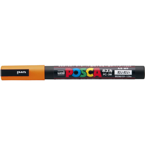 三菱鉛筆 ポスカ 細字 橙 F801801-PC-3M.4-イメージ1