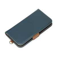 PGA iPhone 15 Plus用フリップカバー ブルー PG-23CFP01BL