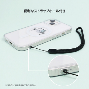 AKAN iPhone 14 Pro用MagSafe対応クリアケース テディベア AK23523I14P-イメージ11