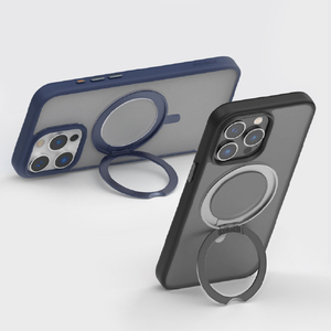MOMAX iPhone 15用Magsafe対応360°スタンドケース Roller ブラック MM25524I15-イメージ6
