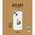 AKAN iPhone 14 Pro用ソフトタフケース おしごとザウルス―画家 グリーン AK23527I14P-イメージ2