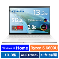ASUS ノートパソコン Zenbook S 13 OLED リファインドホワイト UM5302TA-LX192W