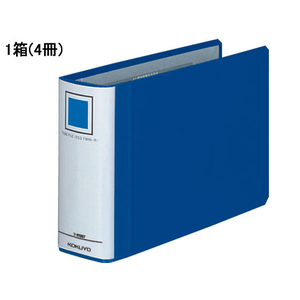 コクヨ チューブファイル〈エコツインR〉A5ヨコ とじ厚50mm 青 4冊 1箱(4冊) F833626-ﾌ-RT657B-イメージ1