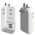 カシムラ USBポート付きAC充電器タップ(3個口・2ポート) ホワイト AJ-530-イメージ1