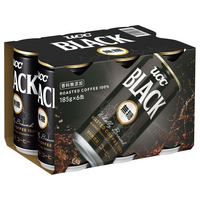 UCC BLACK無糖 185g 6缶パック F806674-502426
