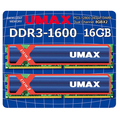 UMAX デスクトップ用メモリー(8GB×2) PC3-12800 240PIN DIMM dual chanel 8GB X 2 DDR3-1600- 16GB UM-DDR3D-1600-16GBHS