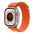 Apple Apple Watch Ultra(GPS + Cellularモデル)- 49mm チタニウムケースとオレンジアルパインループ - L MQFM3J/A