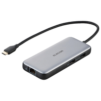 エレコム USB Type-Cデータポート/4K/60Hz+2．5Gbps対応ドッキングステーション シルバー DSTC27SV