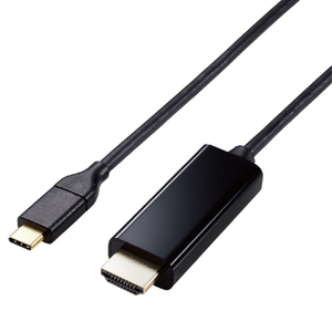 エレコム USB Type-C用HDMI映像変換ケーブル(1．0m) ブラック MPA-CHDMI10BK-イメージ1