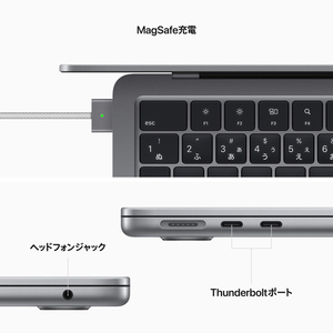 Apple 13インチMacBook Air： 8コアCPUと8コアGPUを搭載したApple M2チップ, 256GB SSD スペースグレイ MLXW3J/A-イメージ7