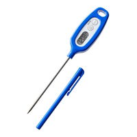 タニタ デジタル温度計 料理用スティック温度計 ブルー TT-508N-BL