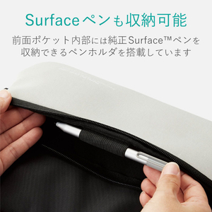 エレコム Surface Go用ポケット付インナーバッグ ブラック TB-MSG18NPPBK-イメージ6