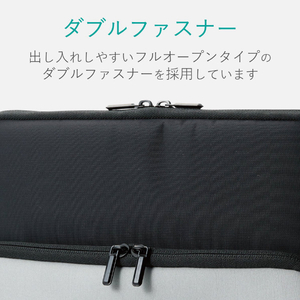 エレコム Surface Go用ポケット付インナーバッグ ブラック TB-MSG18NPPBK-イメージ7