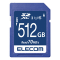 エレコム SDXCメモリカード(UHS-I対応・512GB) MF-FS512GU11R