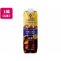 キーコーヒー KEYDOORS+リキッドコーヒー テトラプリズマ 微糖 1000ml×6本 1箱(6本) F815850