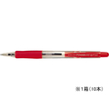 コクヨ 油性ボールペン(パワーフィット)0.7 赤 10本 1箱(10本) F871982-PR-100R