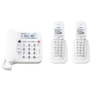 シャープ デジタルコードレス電話機(子機2台タイプ) JDG33CW-イメージ1