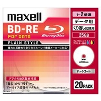 マクセル データ用25GB 1～2倍速対応 BD-RE書換え型 ブルーレイディスク 20枚入り BE25PPLWPA.20S