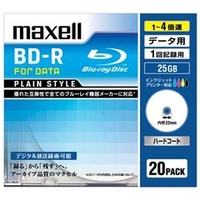 マクセル データ用25GB 1～4倍速対応 BD-R追記型 ブルーレイディスク 20枚入り BR25PPLWPB20S