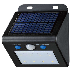 エルパ 屋外用LEDセンサーウォールライト ソーラー式 白色 ESL-K101SL(W)-イメージ1
