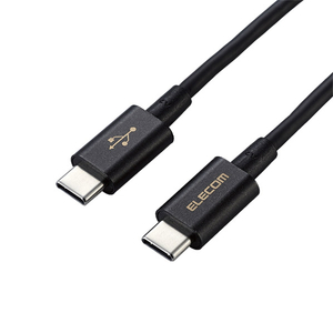 エレコム USB2．0ケーブル(認証品、C-C、やわらか耐久、PD対応) 2．0m オリジナル ブラック ED-CCYS20BK-イメージ1