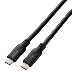 エレコム USB 10Gbpsケーブル(USB Type-C - USB Type-C/100W対応)1．0m ブラック MPA-CC1G10BK-イメージ1