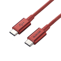 エレコム USB2．0ケーブル(認証品、C-C、やわらか耐久、PD対応) 2．0m オリジナル レッド ED-CCYS20RD