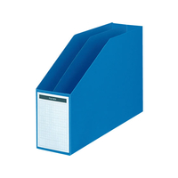 コクヨ ファイルボックス(仕切板・底板付き)A4ヨコ 背幅85mm 青 F861585-ﾌ-456NB