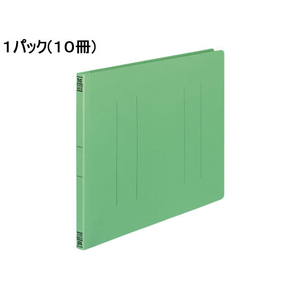 コクヨ フラットファイルV B4ヨコ とじ厚15mm 緑 10冊 1パック(10冊) F835833-ﾌ-V19G-イメージ1