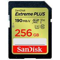 サンディスク Extreme PLUS SDXC UHS-Iカード 256GB SDSDXWA256GJNJIP