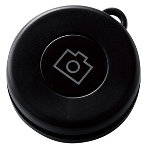 エレコム Bluetooth自撮りリモコン ブラック P-SRBBK-イメージ1