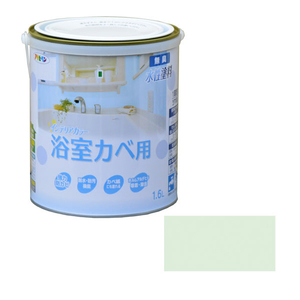 アサヒペン NEW水性インテリアカラー浴室カベ 1．6L ライトグリーン AP9017703-イメージ1
