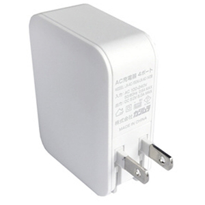 カシムラ AC充電器 4．8A USB4ポート ホワイト AJ-598-イメージ2