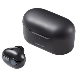 エレコム Bluetooth片耳ヘッドセット(充電ケース付き) ブラック LBT-HSC32MPBK-イメージ1