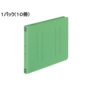 コクヨ フラットファイルV A5ヨコ とじ厚15mm 緑 10冊 1パック(10冊) F835841-ﾌ-V17G-イメージ1