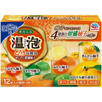 アース製薬 温泡 とろり炭酸湯 柑橘柚子 12錠入 F036645