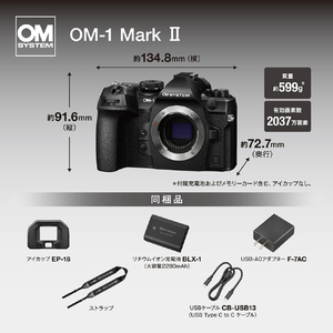 OMデジタルソリューションズ デジタル一眼カメラ・12-40mm F2．8 PRO IIキット OMSYSTEM OM-1 Mark II ブラック OM-1M2_1240-2-イメージ2