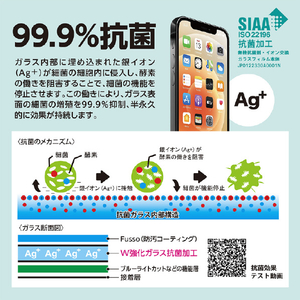 CRYSTAL ARMOR iPhone 13 mini用抗菌耐衝撃ガラス 抗菌 超薄 0.15mmシリーズ GI23-15-イメージ4