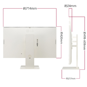 LGエレクトロニクス 31．5型4K対応液晶ディスプレイ LG MyView Smart Monitor ホワイト 32SR83U-W-イメージ14