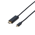 エレコム USB Type-C用HDMI変換ケーブル ブラック CACCHDMI10BK