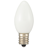 オーム電機 LED電球 E12口金 全光束15lm(0．5Wローソク球 装飾用) 電球色相当 LDC1L-H-E12 13