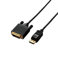 エレコム DisplayPort用DVI変換ケーブル ブラック CAC-DPDVI10BK
