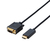 エレコム HDMI用VGA変換ケーブル ブラック CAC-HDMIVGA10BK-イメージ1