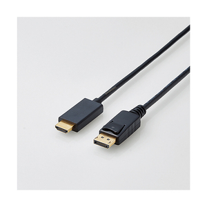 エレコム DisplayPort用HDMI変換ケーブル(2．0m) ブラック CAC-DPHDMI20BK-イメージ1