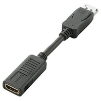 エレコム DisplayPort-HDMI 変換アダプタ AD-DPHBK