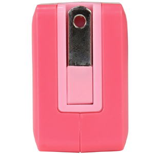 イツワ商事 USB2ポート AC充電器 コンパクトタイプ ピンク MCAA2002PK-イメージ2