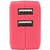 イツワ商事 USB2ポート AC充電器 コンパクトタイプ ピンク MCAA2002PK-イメージ1