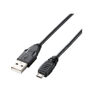 エレコム Micro-USB(A-MicroB)ケーブル 1.5m U2C-AMB15BK-イメージ1