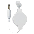 エルパ 地デジTV用片耳イヤホン(カナルタイプ・1．2m) 白 RE-STKM01(W)